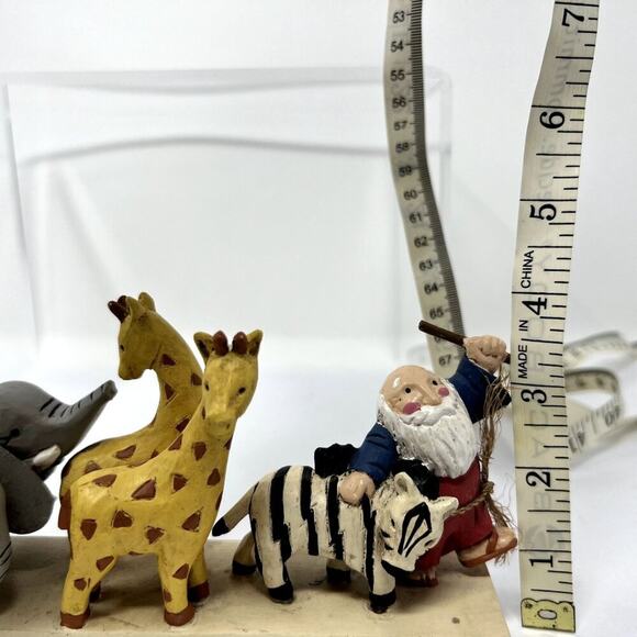 Noah's Ark Wood Figurine Animals Came 2 x 2 Midwest Cannon Falls Decor Nursery - Picture 4 of 9